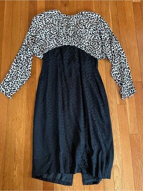 Silk Studios Vintage 80s Leopard Dress